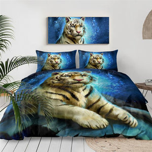 Galaxy Tiger Comforter Set - Beddingify