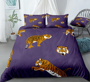 Cartoon Tiger Bedding Set - Beddingify