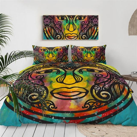 Image of Abstract Ancient Mandala Comforter Set - Beddingify