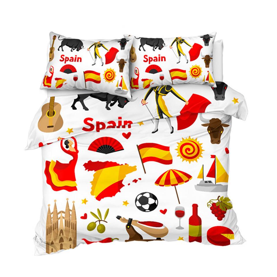 Spanish Traditional Food Comforter Set - Beddingify