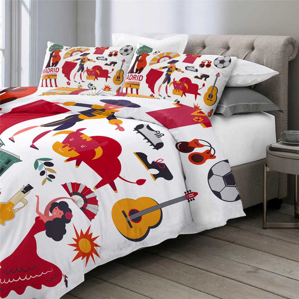 Spanish Traditional Symbols Comforter Set - Beddingify