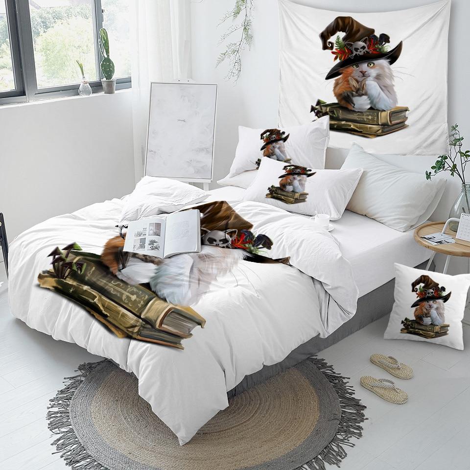 Cat Witch Comforter Set - Beddingify