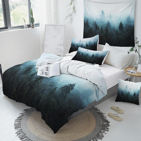 Image of Misty Landscape Comforter Set - Beddingify