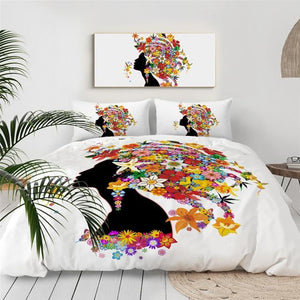 Colorful Floral Girl Comforter Set - Beddingify