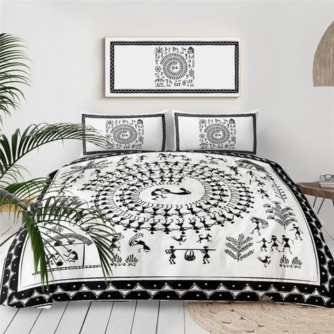 Image of Ancient Tribal Art  Comforter Set - Beddingify