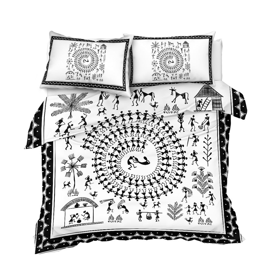 Ancient Tribal Art  Bedding Set - Beddingify