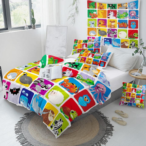 Image of Animal Alphabet Comforter Set - Beddingify