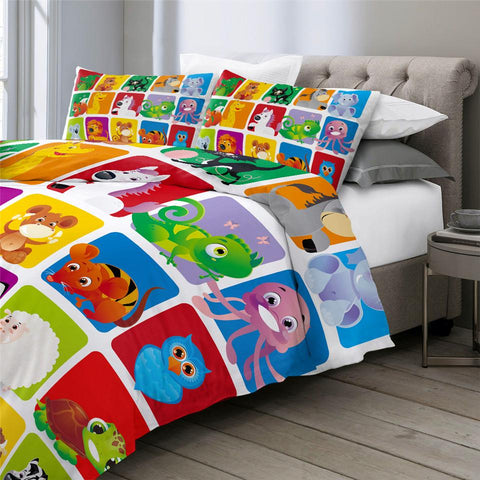 Image of Animal Alphabet Comforter Set - Beddingify