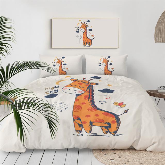 Cute Giraffe Comforter Set - Beddingify