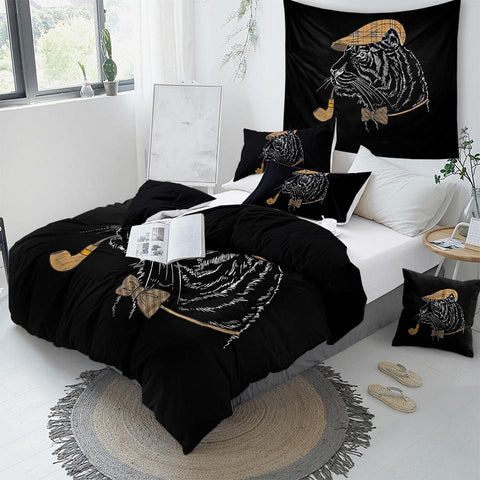 Image of Funny Tiger Comforter Set - Beddingify