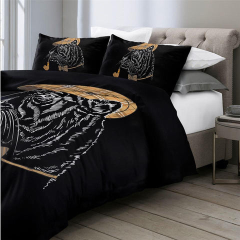 Image of Funny Tiger Comforter Set - Beddingify
