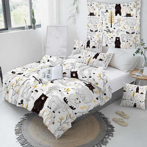 Image of Cute Animal Comforter Set - Beddingify