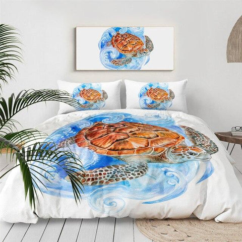 Image of Sea Turtle Comforter Set - Beddingify