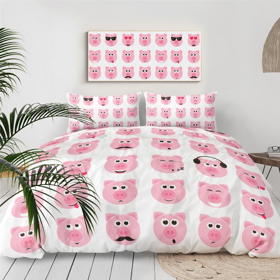 Pig Pink Comforter Set - Beddingify