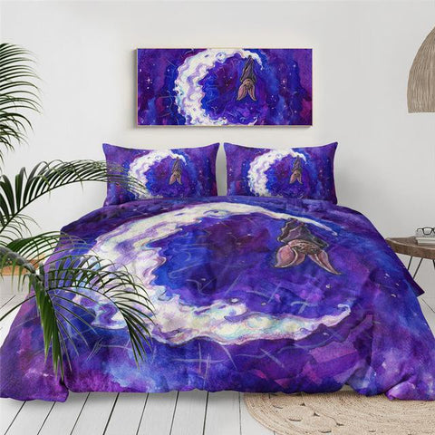 Image of Hanging Bat Comforter Set - Beddingify