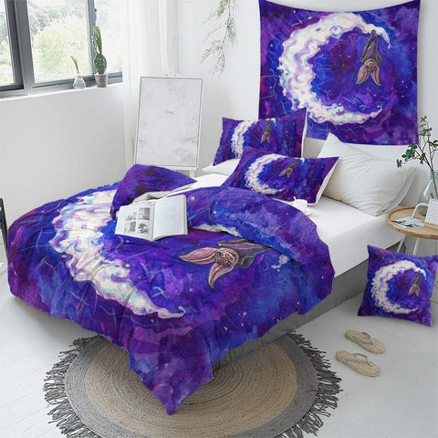 Image of Hanging Bat Comforter Set - Beddingify