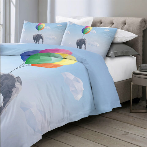 Image of Flying Elephant Bedding Set - Beddingify