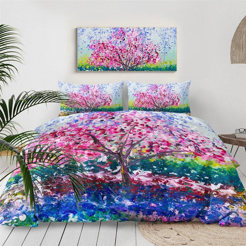 Image of Cherry Blossoms Comforter Set - Beddingify