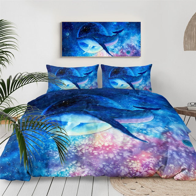 Galaxy Whale Bedding Set - Beddingify