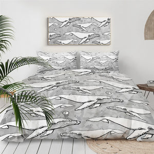White Whale Bedding Set - Beddingify