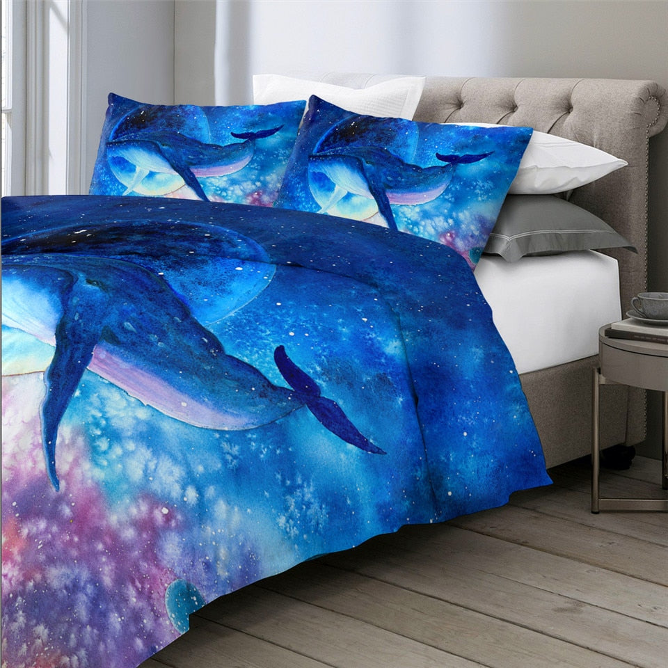 Galaxy Whale Bedding Set - Beddingify