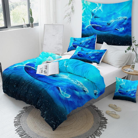 Image of Ocean Whale Comforter Set - Beddingify