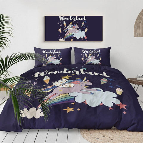 Image of Wonderland Unicorn Comforter Set - Beddingify