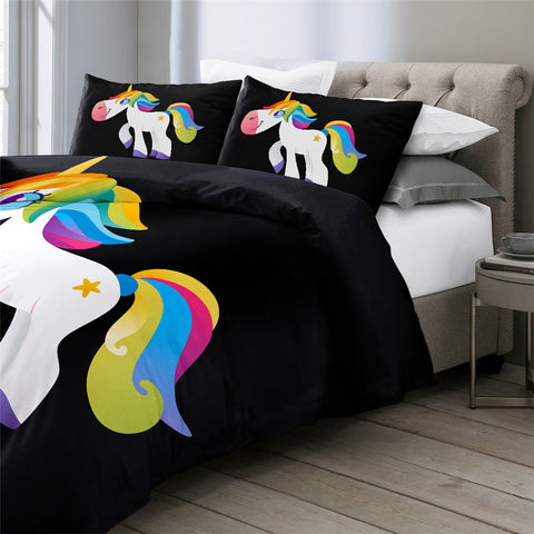 Image of Rainbow Unicorn Kids Bedding Set - Beddingify