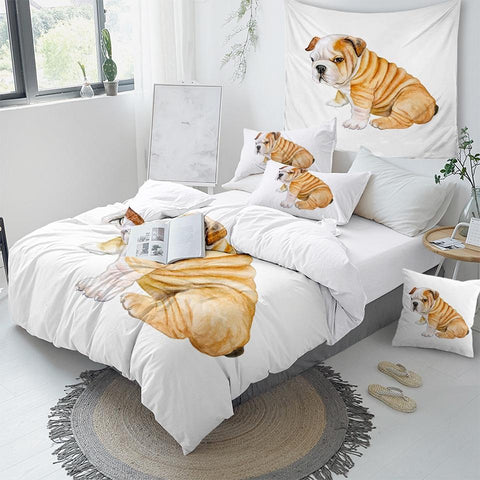 Image of Funny Pug Comforter Set - Beddingify