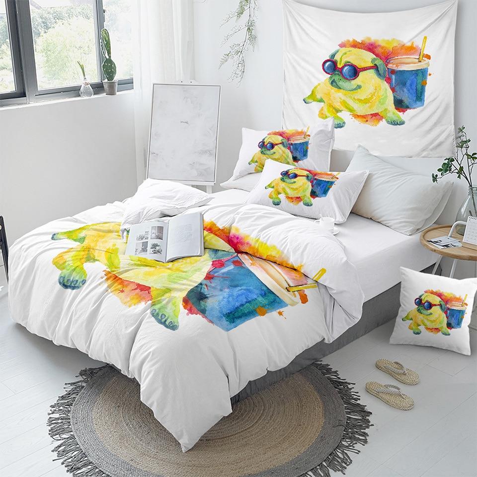 Colorful Pug Comforter Set - Beddingify