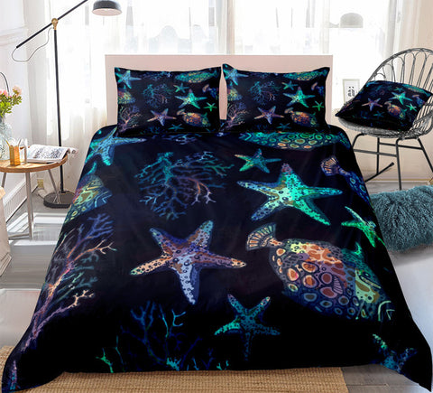 Image of Glowing Marine Life Bedding Set - Beddingify