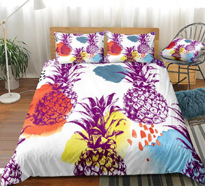 Purple Pineapple Bedding Set - Beddingify