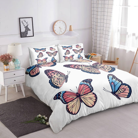 Image of Vintage Butterflies Bedding Set - Beddingify