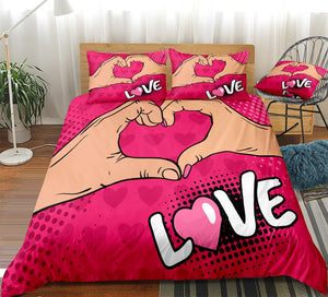 Love Heart Bedding Set - Beddingify