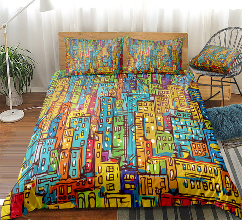Image of Cityscape Bedding Set - Beddingify