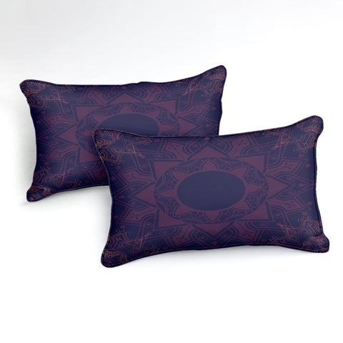 Image of Dark Purple Bohemian Comforter Set - Beddingify