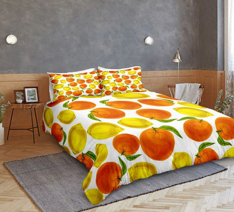 Image of Fruits Lemons Bedding Set - Beddingify