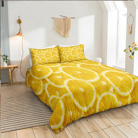 Image of Lemons Fruits Bedding Set - Beddingify