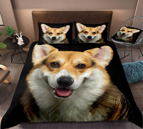 Image of Black Dog Comforter Set - Beddingify