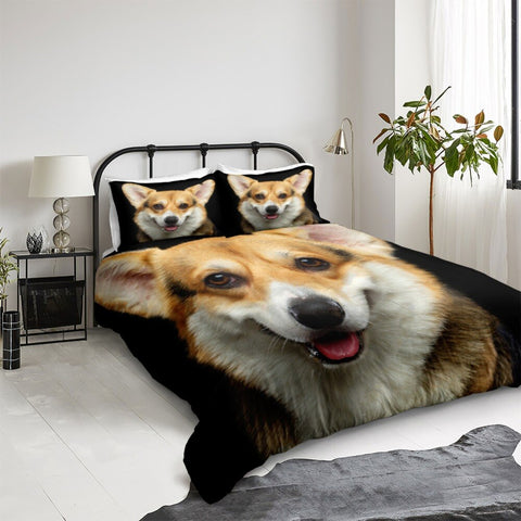 Image of Black Dog Bedding Set - Beddingify