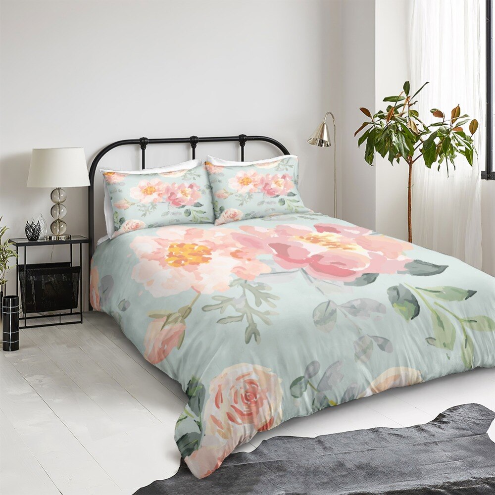 Pink Floral Bedding Set - Beddingify