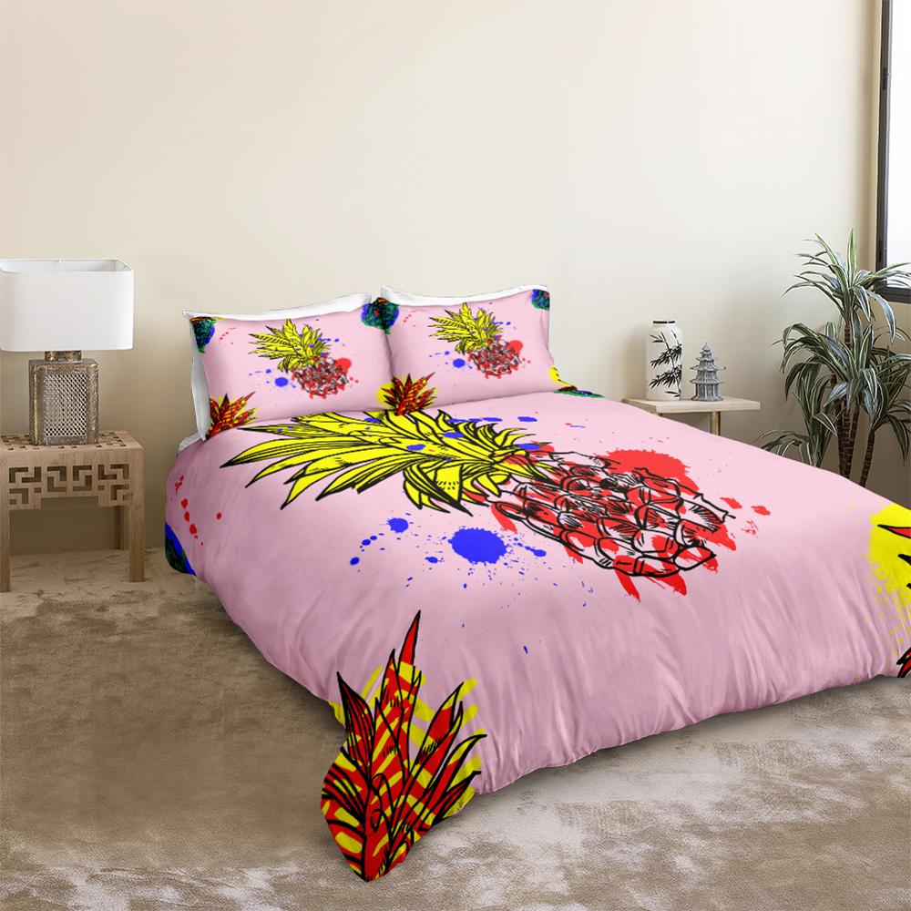 Pink Pineapple Bedding Set - Beddingify