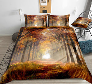 Autumn Forest Comforter Set - Beddingify