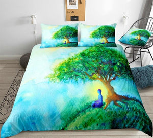 Buddha Under Tree Comforter Set - Beddingify