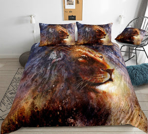 Wild Lion Art Bedding Set - Beddingify