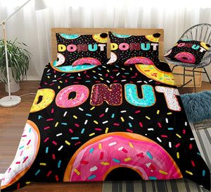 Donut Word Bedding Set - Beddingify