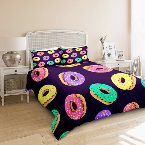 Image of Colorful Donut Bedding Set - Beddingify