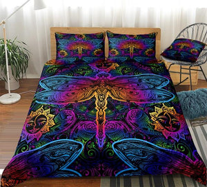 Boho Dragonfly Comforter Set - Beddingify