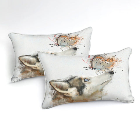 Image of Butterfly And Wolf Bedding Set - Beddingify