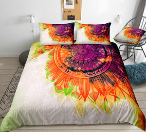 Orange Dreamcatcher Bohemian Bedding Set - Beddingify